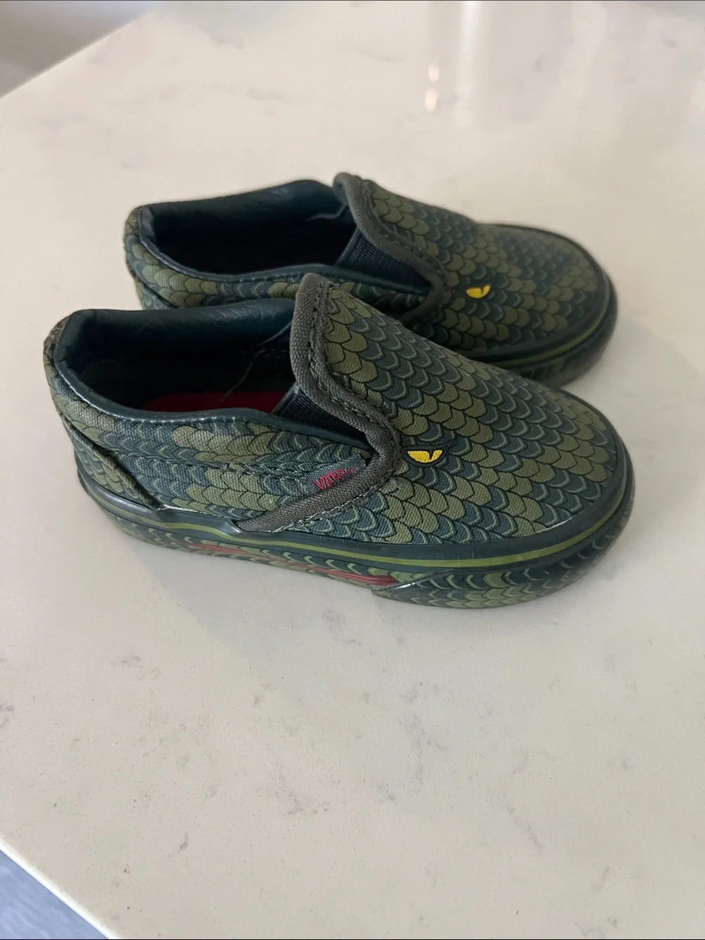 Vans Kids Classic Slip-On Snake Sz 4.5 Toddler